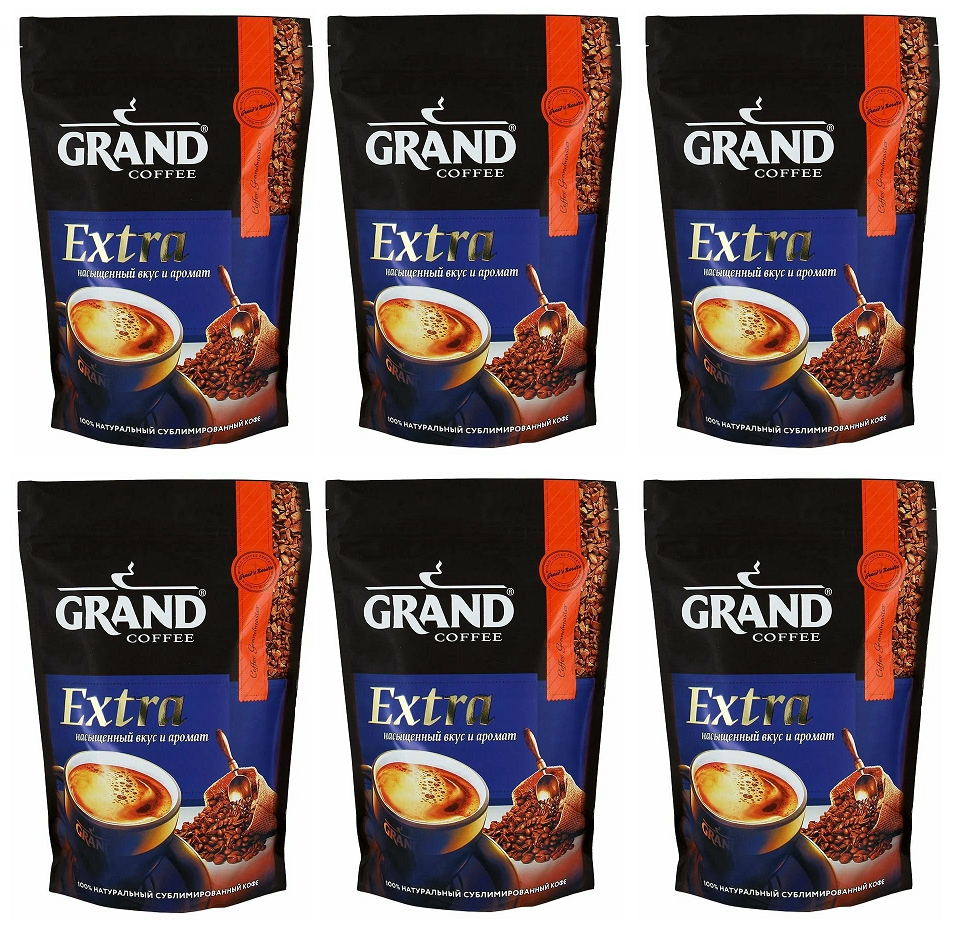 

Кофе растворимый Grand Экстра, 47,5 г * 6 шт