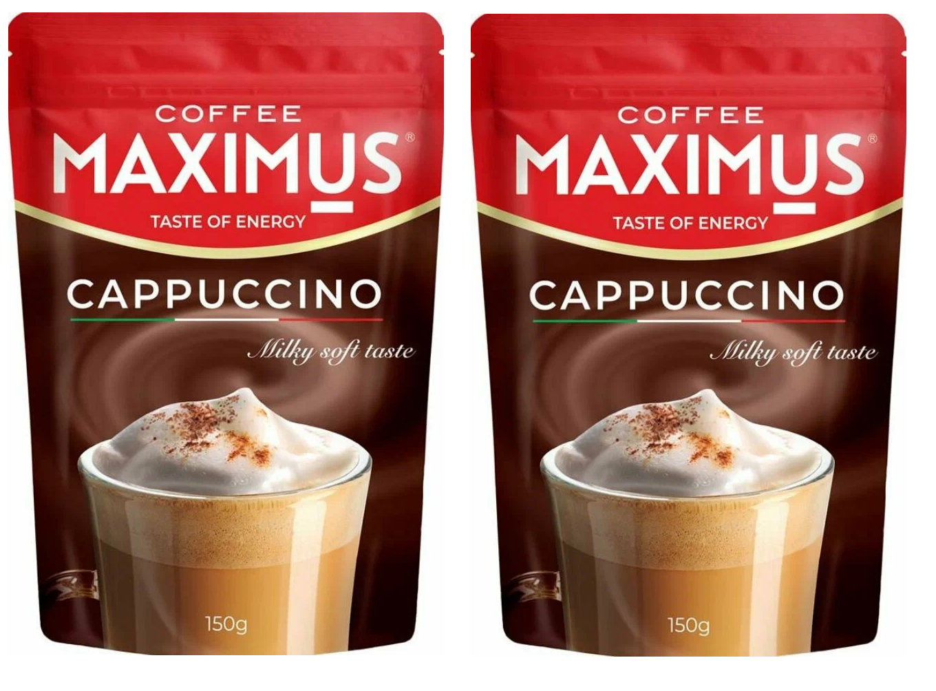 Кофе растворимый MAXIMUS Cappuccino, 150 г * 2 шт