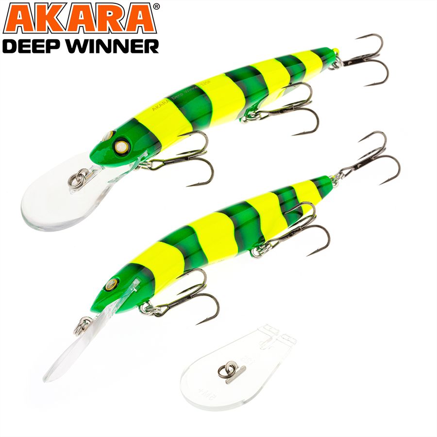 

Воблер Akara Deep Winner 125F 24 гр 6/7 oz 5,0 in A 69, Разноцветный, Deep Winner