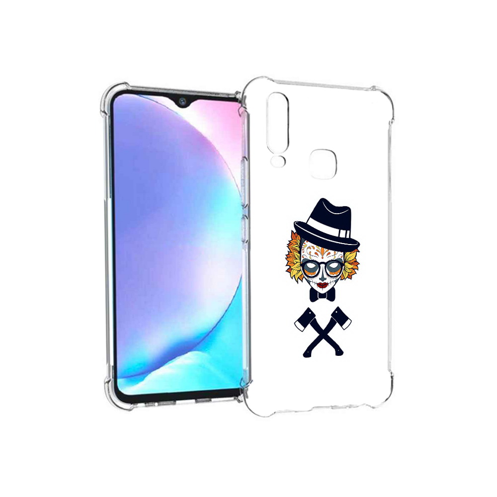 

Чехол MyPads Tocco для Vivo Y17 девушка в маске с топорами рисунок (PT136369.382.304), Tocco