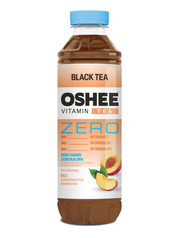 Холодный чай Oshee витаминизированный Персик без сахара, 0,555 л х 6 шт