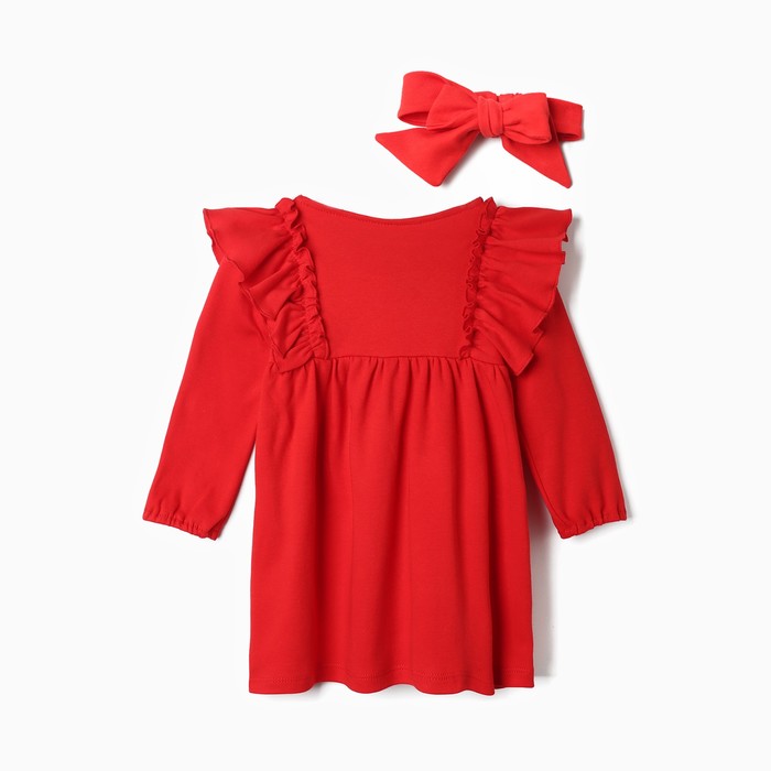 Платье детское Крошка Я Класс, красный, 68