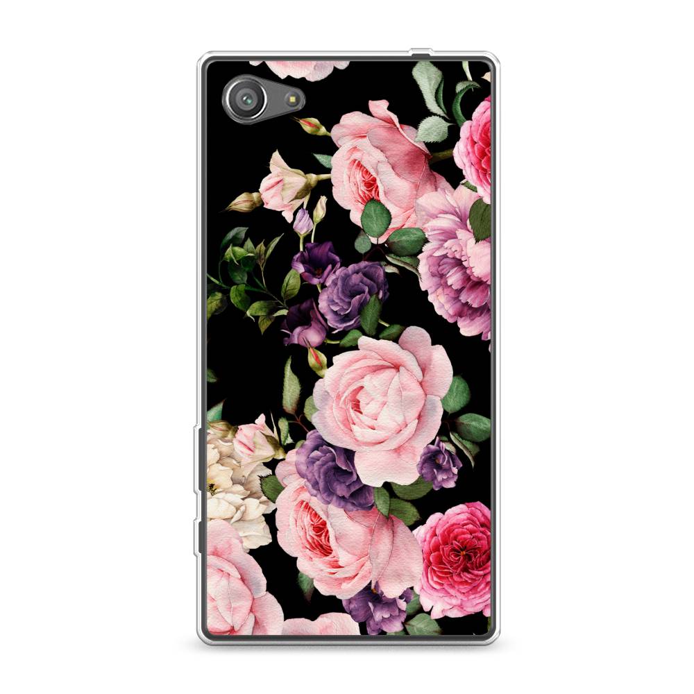 

Чехол Awog на Sony Xperia Z5 compact "Пионы на черном", Разноцветный, 52250-8