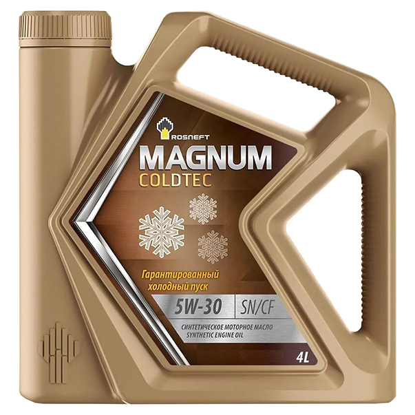 РОСНЕФТЬ Magnum Coldtec 5W-30 (РНПК) SN/CF моторное масло синт. кан. 4 л