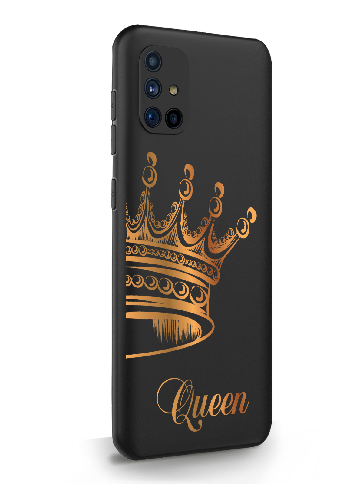 фото Чехол musthavecase для samsung m51 парный чехол корона queen черный