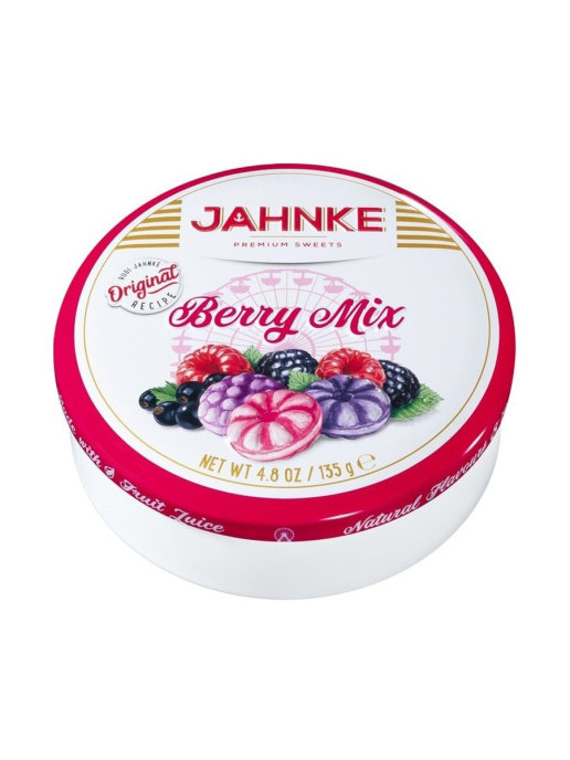 

Карамель леденцовая JAHNKE со вкусами ягод, 135г