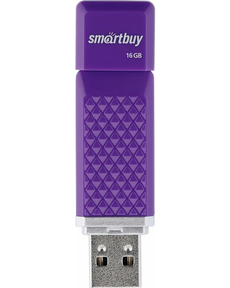 

Флешка Smartbuy Quartz series Violet 16 ГБ фиолетовый (SB16GBQZ-V), Quartz series Violet