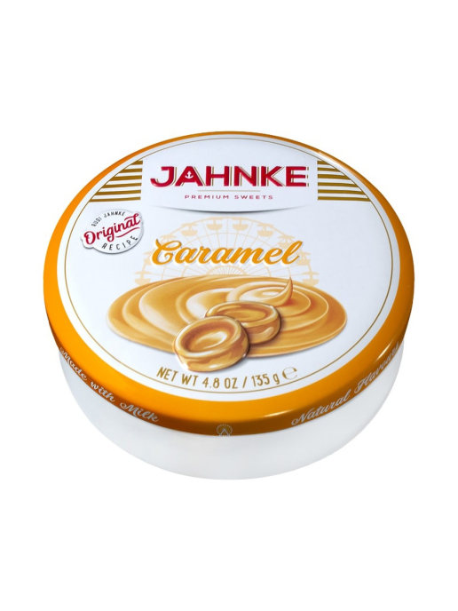 Карамель леденцовая JAHNKE со вкусом карамели, 135г