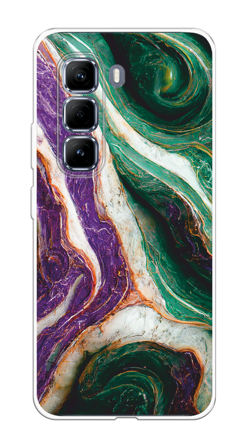 

Чехол на Infinix Hot 50 Pro "Фиолетово-зеленый мрамор", Зеленый;фиолетовый, 3106950-1