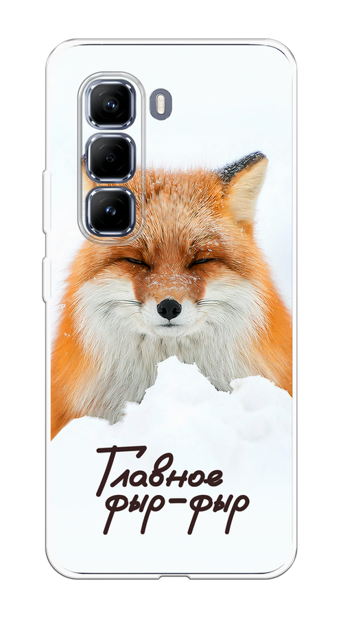 

Чехол на Infinix Hot 50 Pro "Снежный фыр-фыр", Оранжевый;белый;коричневый, 3106950-1