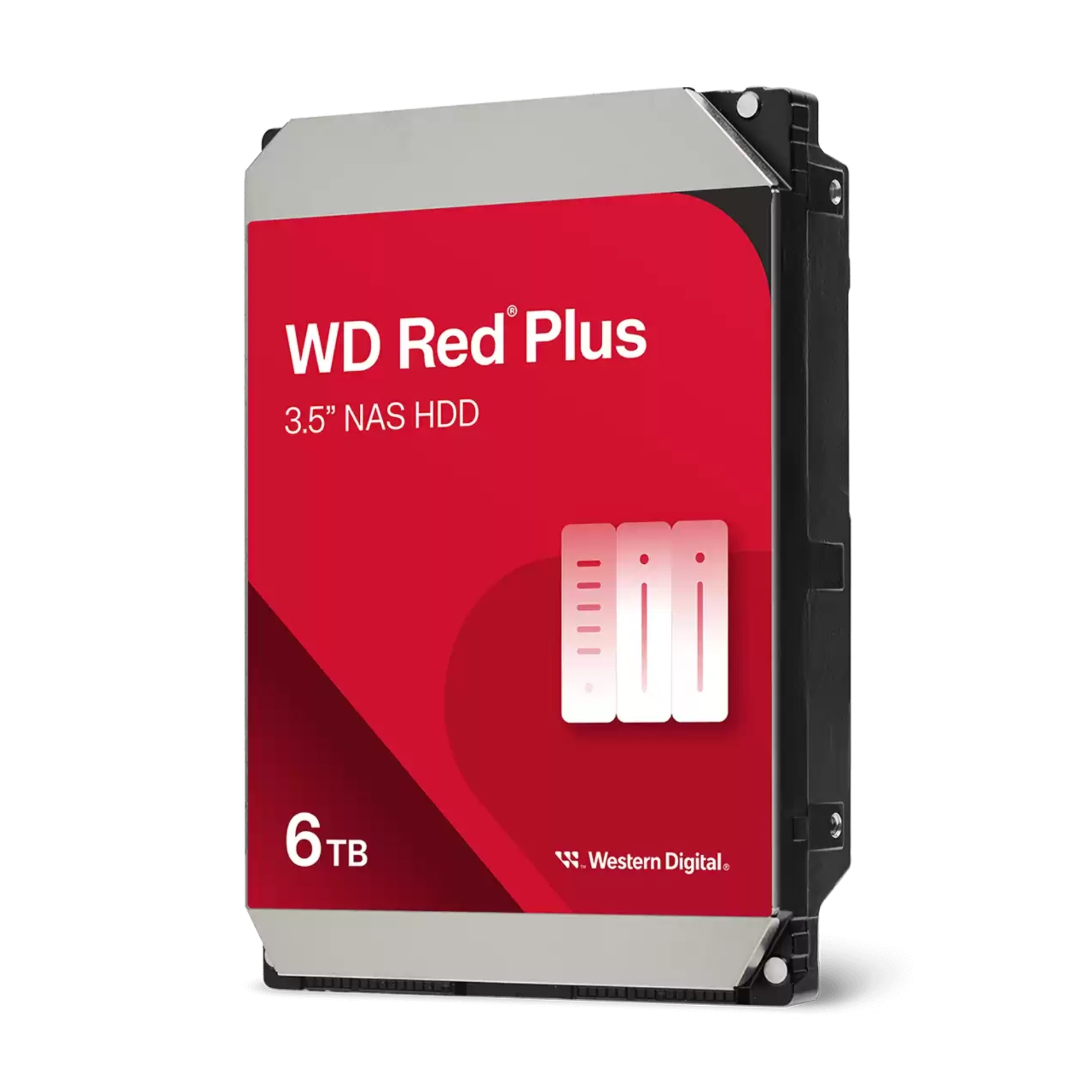 Внутренний HDD диск Western Digital WD Red Plus 6 ТБ CMR 256 МБ WD60EFPX