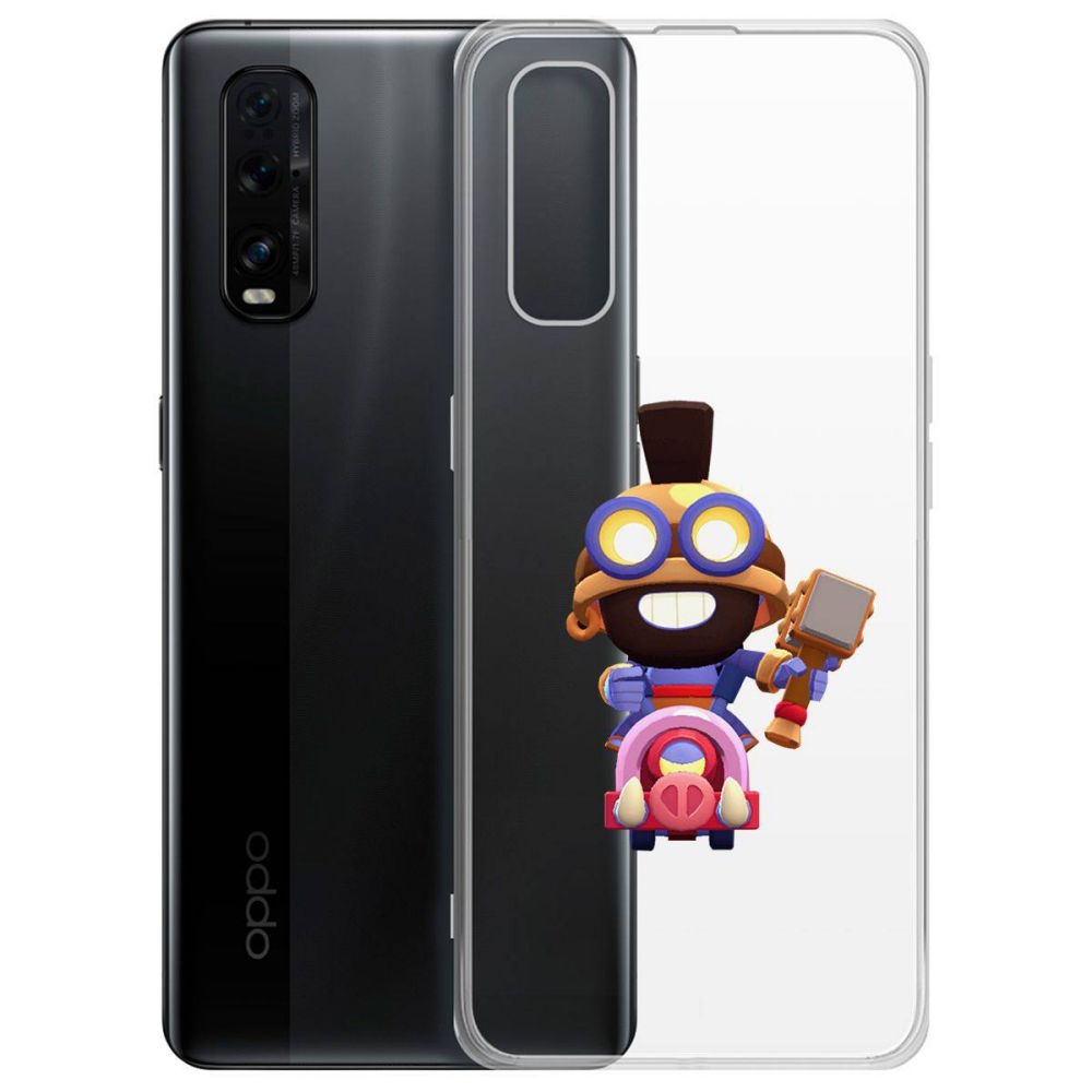 

Чехол-накладка Brawl Stars-Карл Всадник на кабане для Oppo Find X2