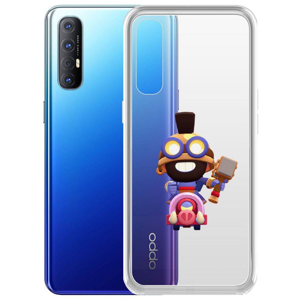 

Чехол-накладка Brawl Stars-Карл Всадник на кабане для Oppo Reno3 Pro