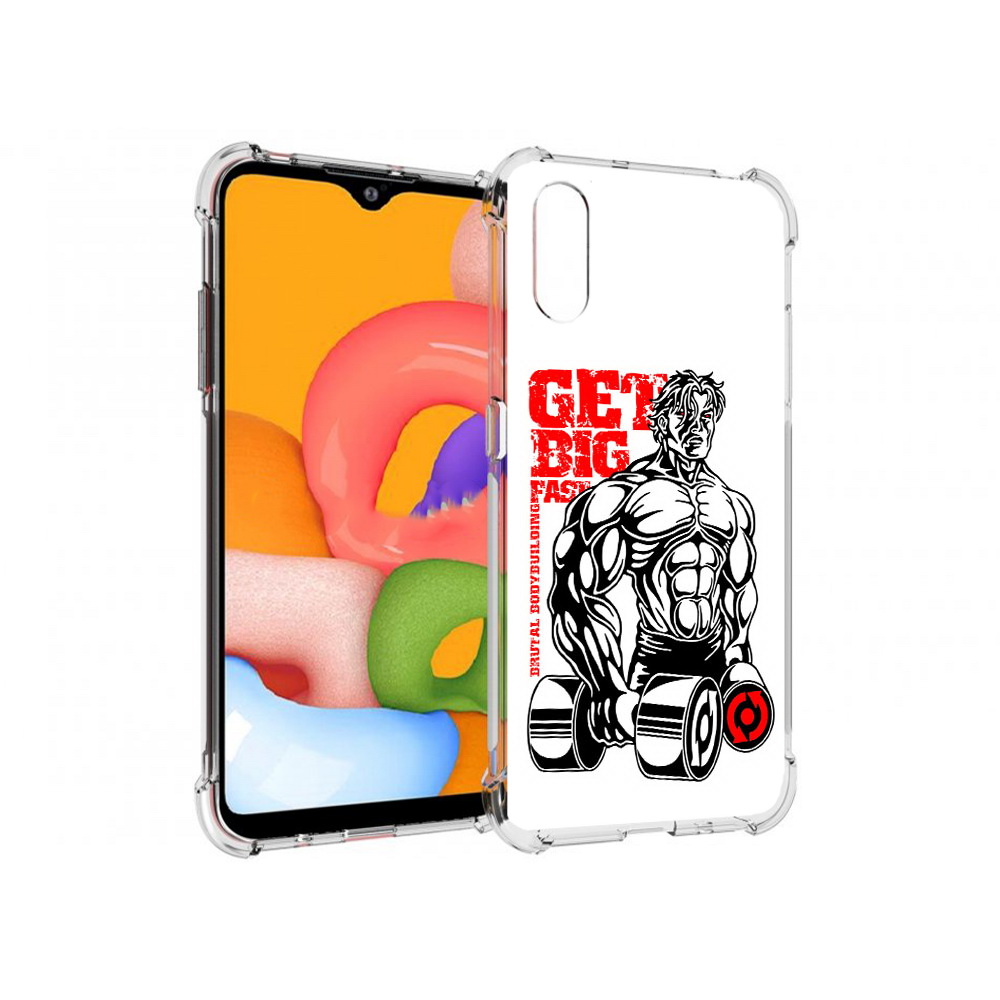 

Чехол MyPads Tocco для Samsung Galaxy A01 накаченное тело (PT144711.509.495), Прозрачный, Tocco