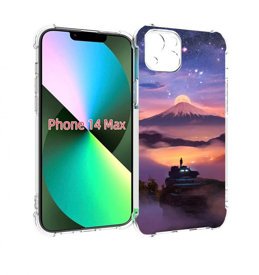 

Чехол MyPads ночь-в-горах для iPhone 14 Plus (6.7), Прозрачный, Tocco