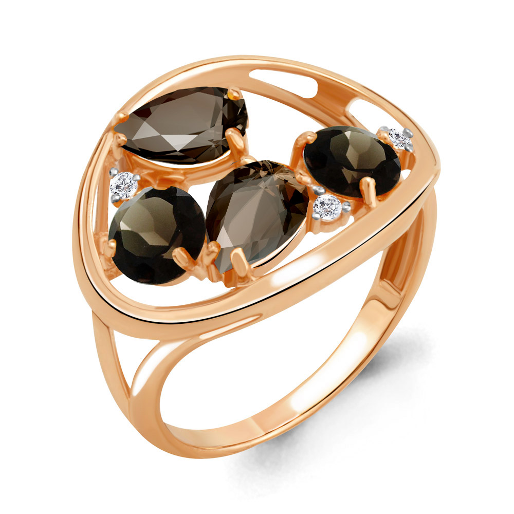 

Кольцо из серебра с кварцем р.  Aquamarine 6905801А_925_з, 6905801А_925_з