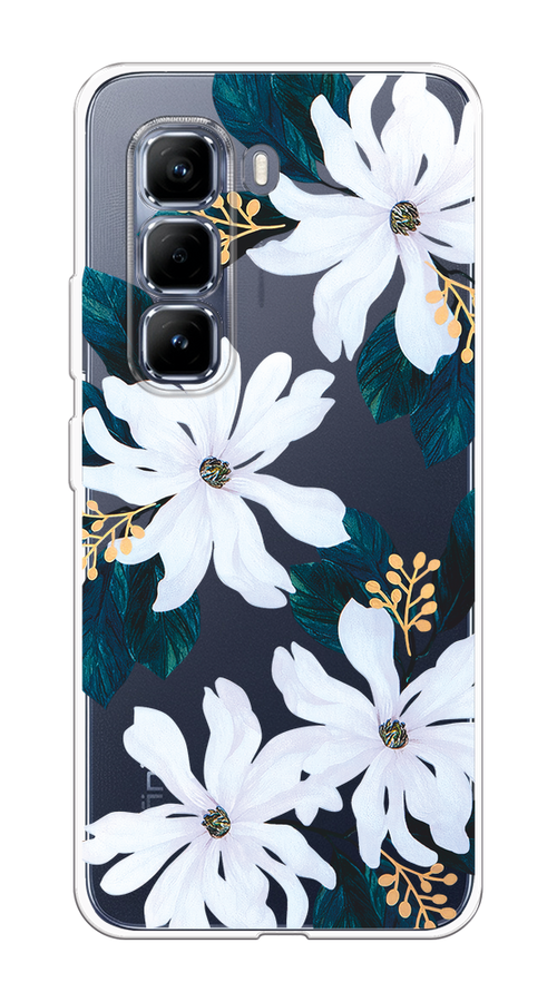 

Чехол на Infinix Hot 50 Pro "Delilah Flower", Зеленый;белый, 3106950-1