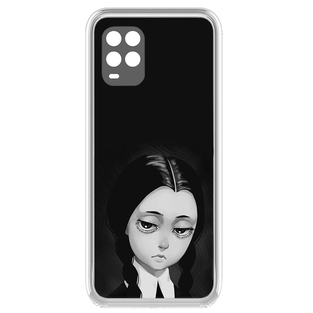 

Чехол-накладка Уэнсдей Аддамс - Рисованная Уэнсдей для Xiaomi Mi 10 Lite