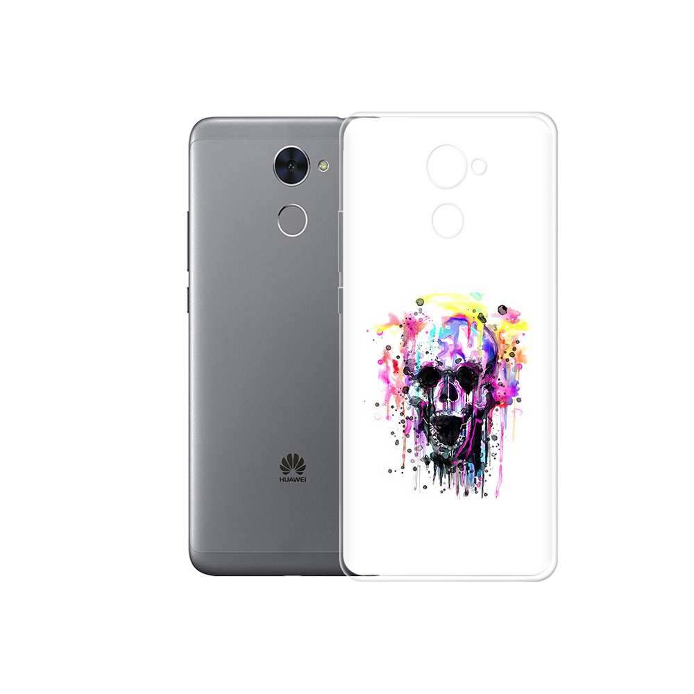 Чехол MyPads Tocco для Huawei Enjoy 7 Plus граффити череп (PT74186.70.298)