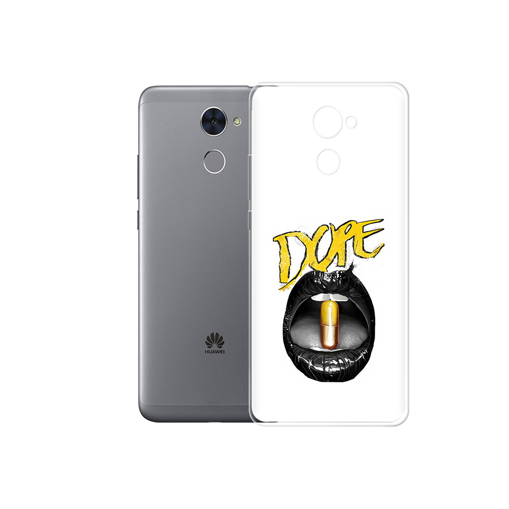 

Чехол MyPads Tocco для Huawei Enjoy 7 Plus губы (PT74186.70.303), Прозрачный, Tocco