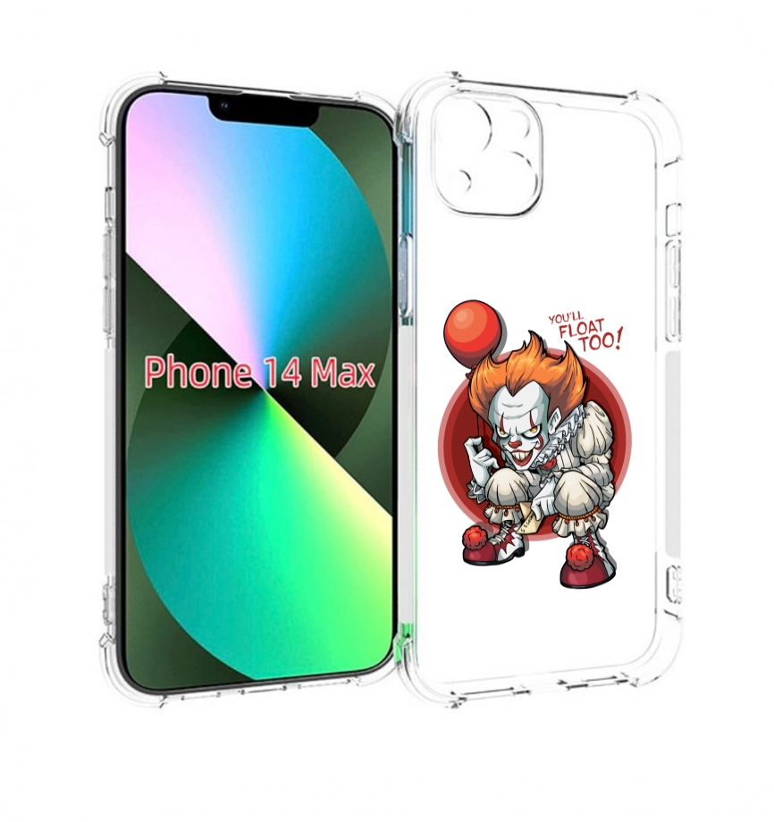 

Чехол MyPads одетый-клоун для iPhone 14 Plus (6.7), Прозрачный, Tocco