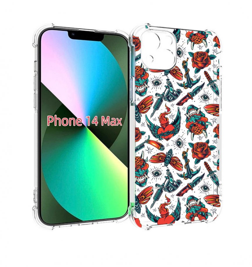 

Чехол MyPads олд-скул-пак для iPhone 14 Plus (6.7), Прозрачный, Tocco