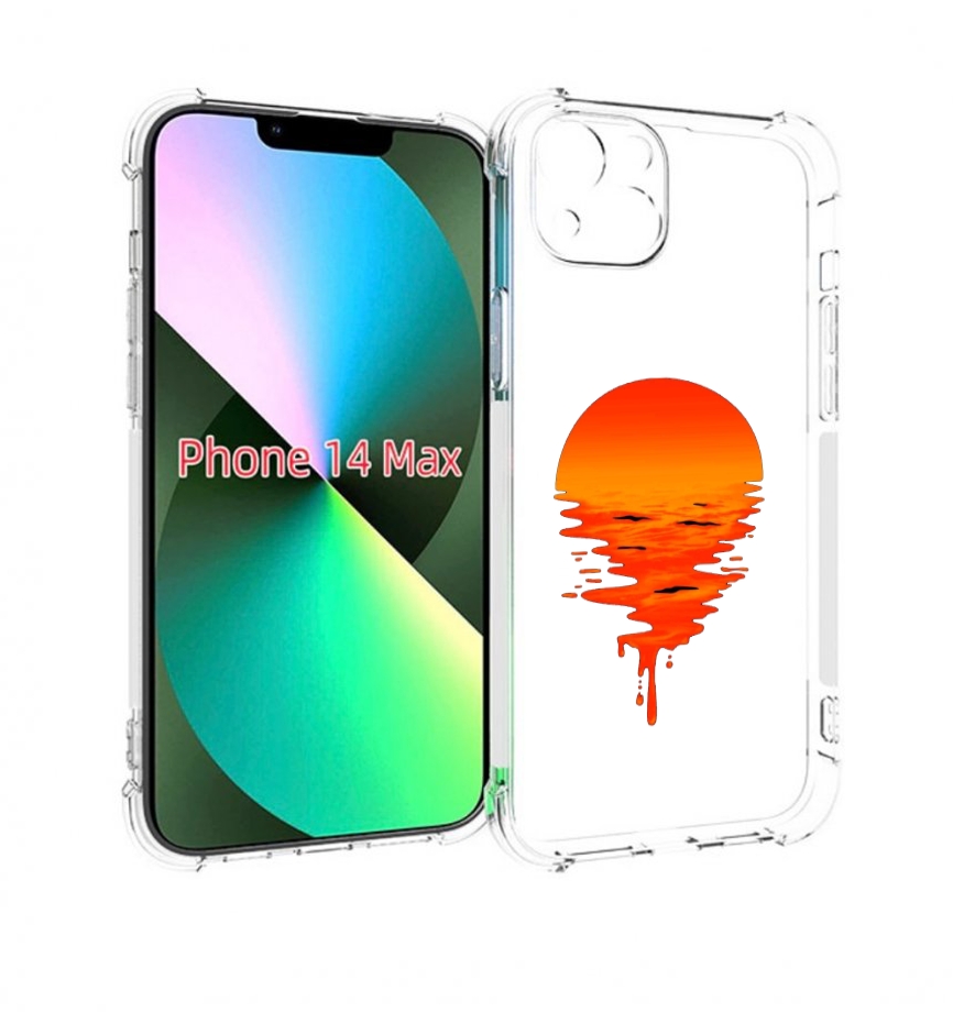 

Чехол MyPads оранжевый закат на воде для iPhone 14 Plus (6.7), Прозрачный, Tocco