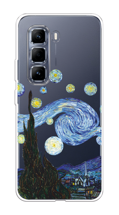 

Чехол на Infinix Hot 50 Pro "Ночь Ван Гога", Голубой;синий;черный, 3106950-1