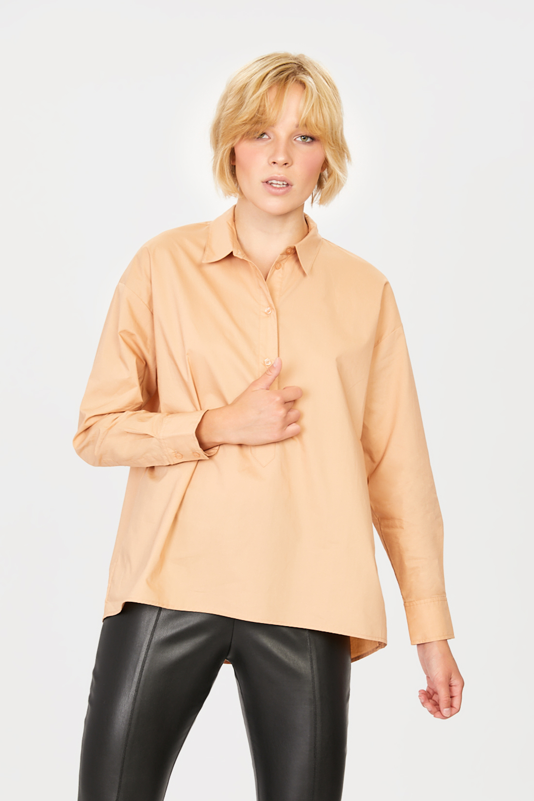 

Блуза женская Baon B171501 бежевая XL, B171501