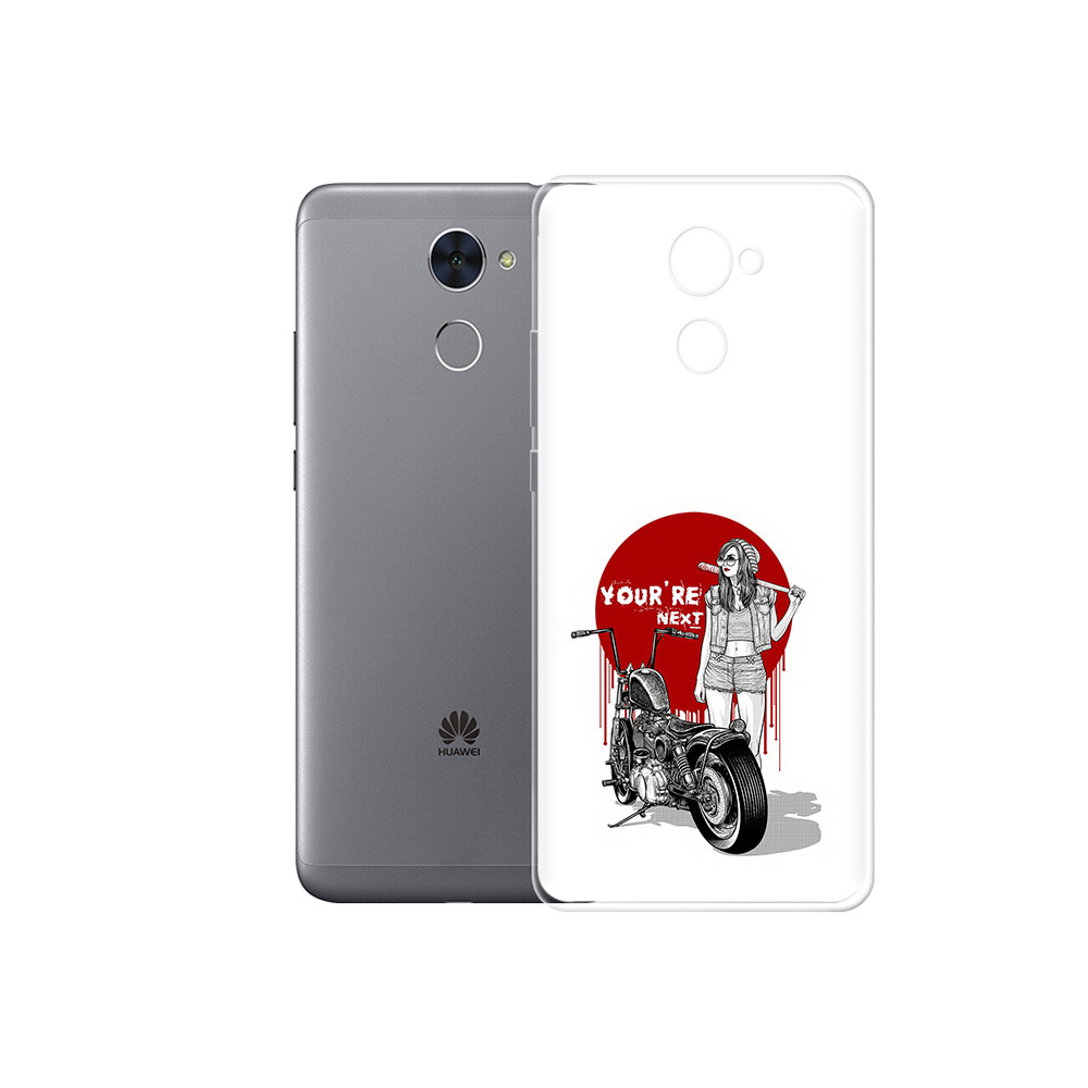 Чехол MyPads Tocco для Huawei Enjoy 7 Plus девушка с мотоциклом (PT74186.70.315)