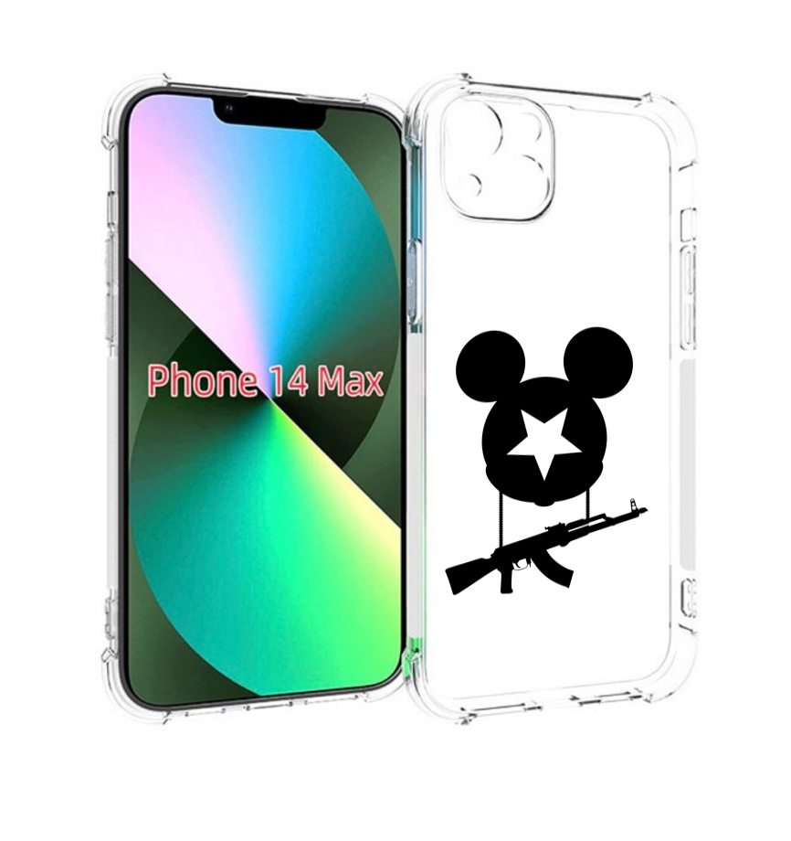 

Чехол MyPads АК Микки для iPhone 14 Plus (6.7), Прозрачный, Tocco