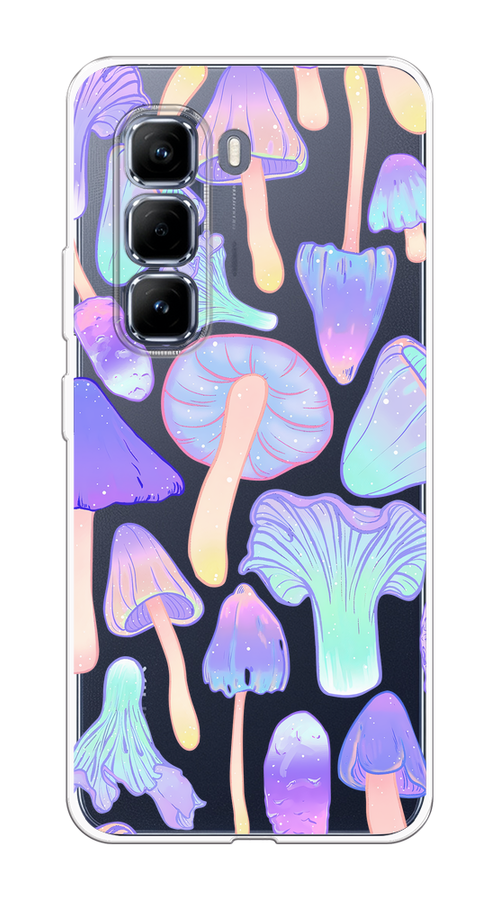 

Чехол на Infinix Hot 50 Pro "Пастельные грибы", Фиолетовый;голубой, 3106950-1