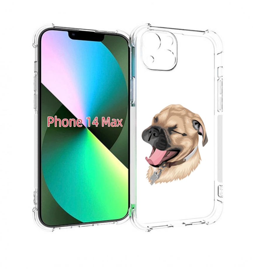 

Чехол MyPads очень-довольная-собака для iPhone 14 Plus (6.7), Прозрачный, Tocco