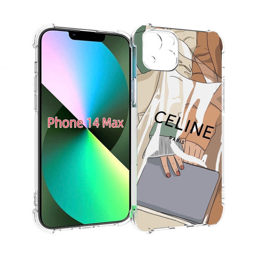 

Чехол MyPads пакет-келин-париж женский для iPhone 14 Plus (6.7), Прозрачный, Tocco