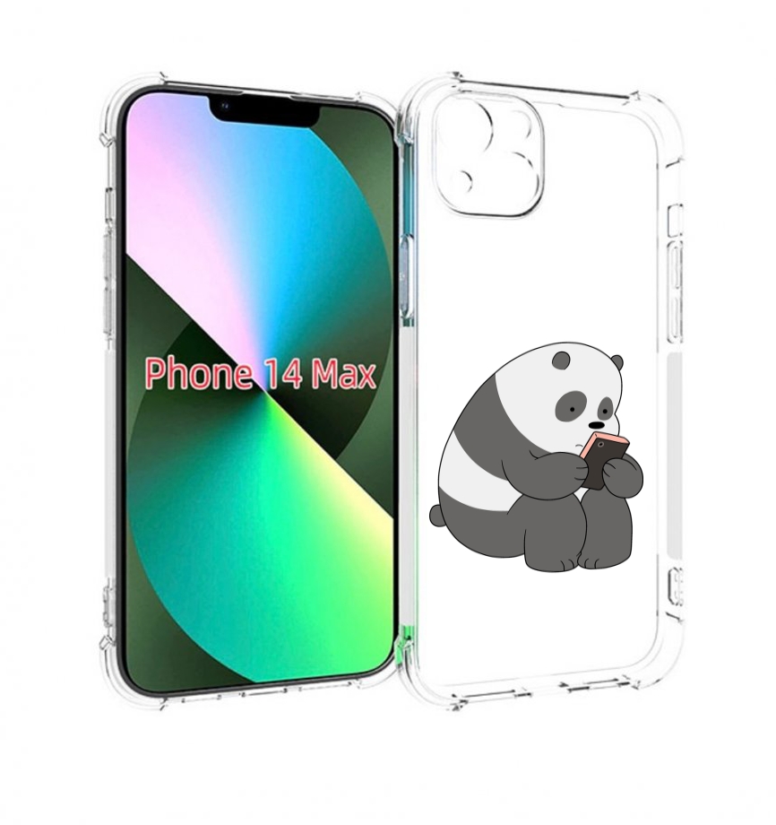 

Чехол MyPads панда-в-телефоне для iPhone 14 Plus (6.7), Прозрачный, Tocco