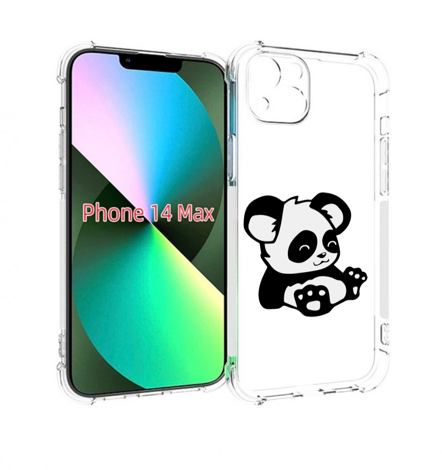 

Чехол MyPads панда-детеныш детский для iPhone 14 Plus (6.7), Прозрачный, Tocco