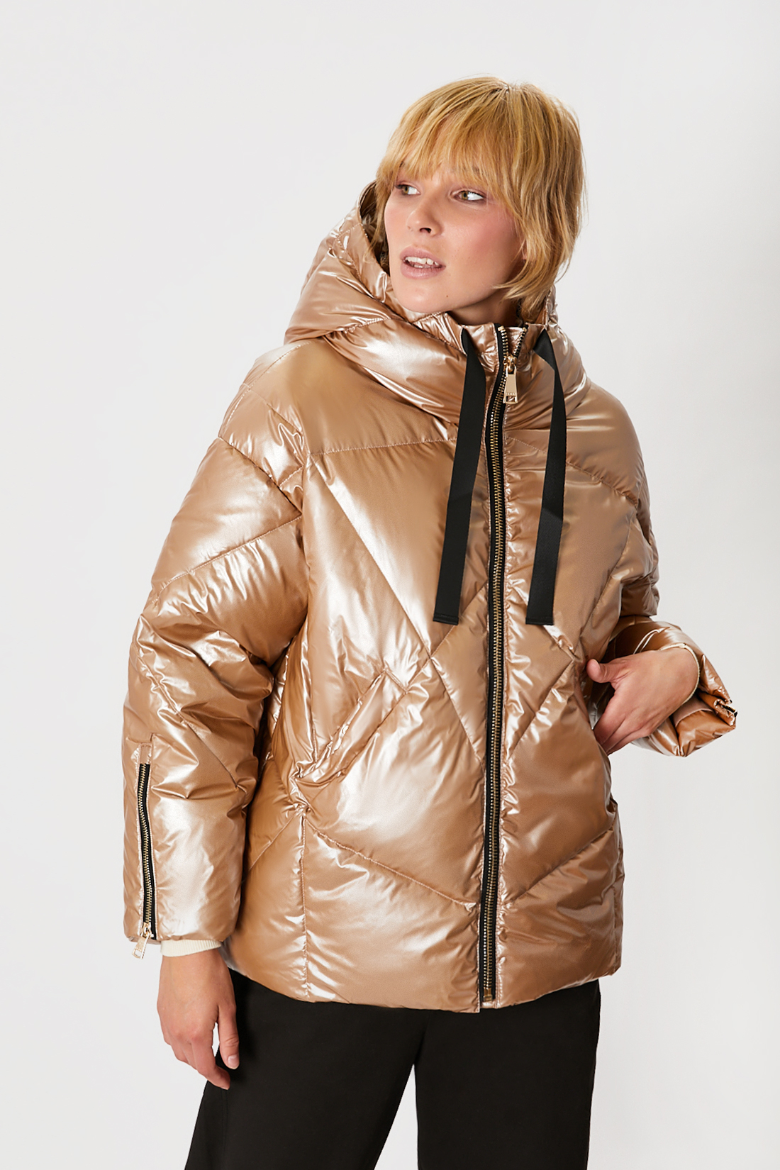 

Пуховик женский Baon B001826 золотистый XXL, B001826