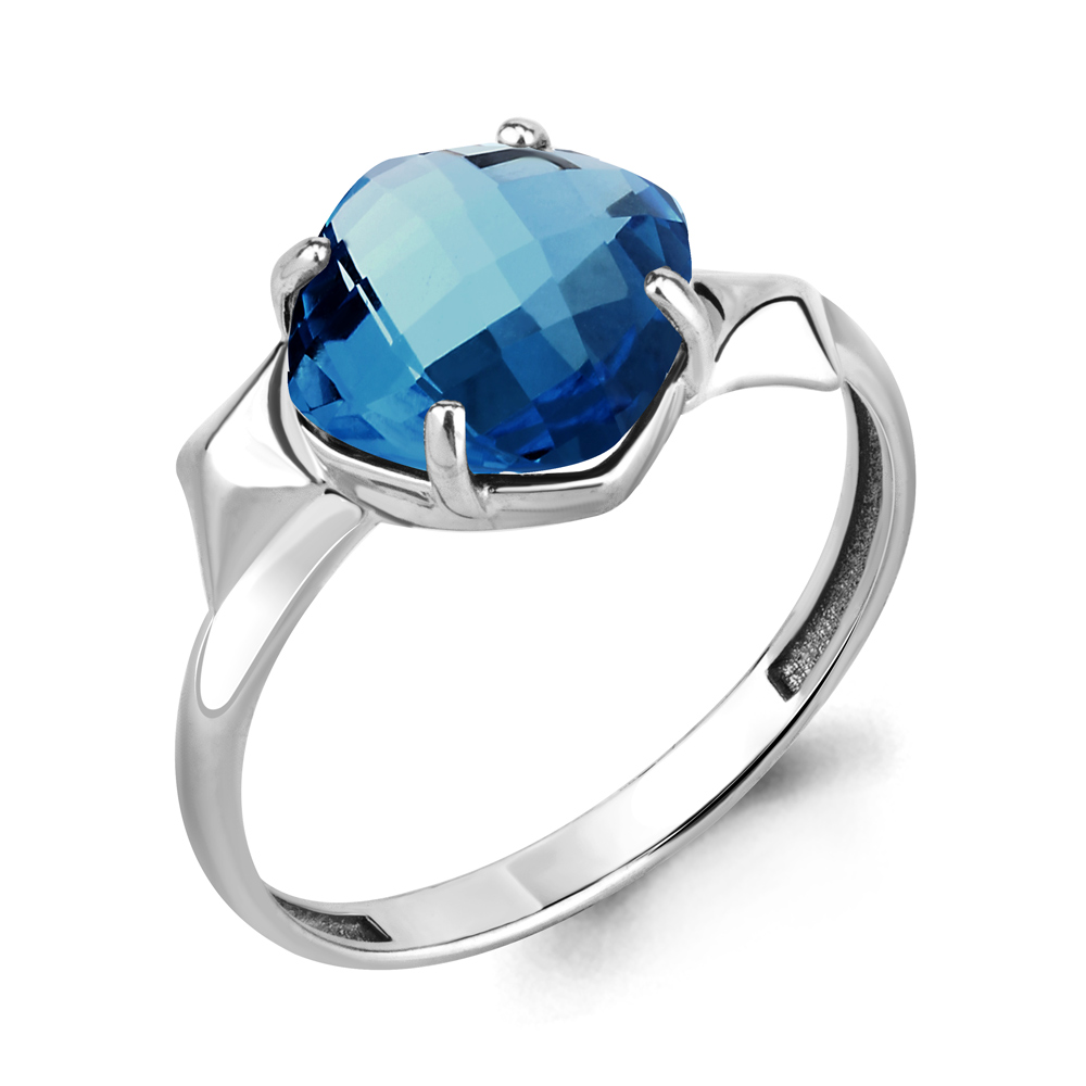 

Кольцо из серебра с топазом р. 18 Aquamarine 6905993_925_р, 6905993_925_р