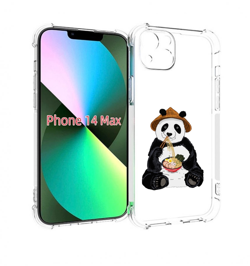 

Чехол MyPads панда-любит-лапшу для iPhone 14 Plus (6.7), Прозрачный, Tocco