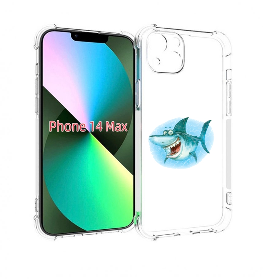 

Чехол MyPads веселая акула для iPhone 14 Plus (6.7), Прозрачный, Tocco