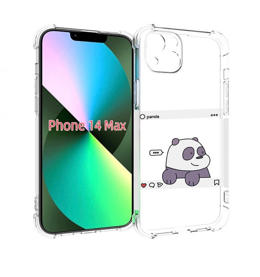 

Чехол MyPads пандочка-фотка для iPhone 14 Plus (6.7), Прозрачный, Tocco