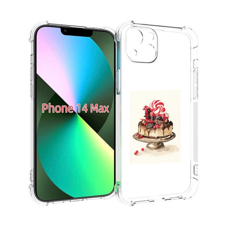 

Чехол MyPads вкусный торт для iPhone 14 Plus (6.7), Прозрачный, Tocco