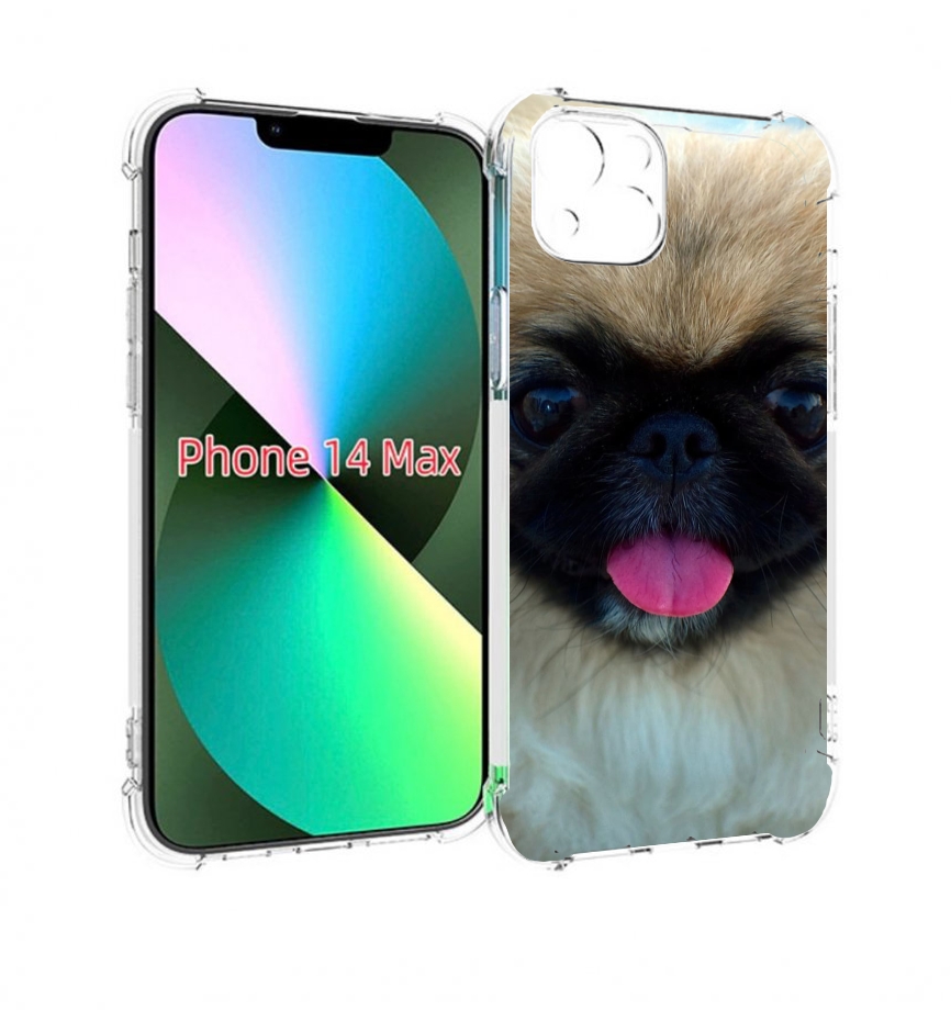 

Чехол MyPads пекинез для iPhone 14 Plus (6.7), Прозрачный, Tocco