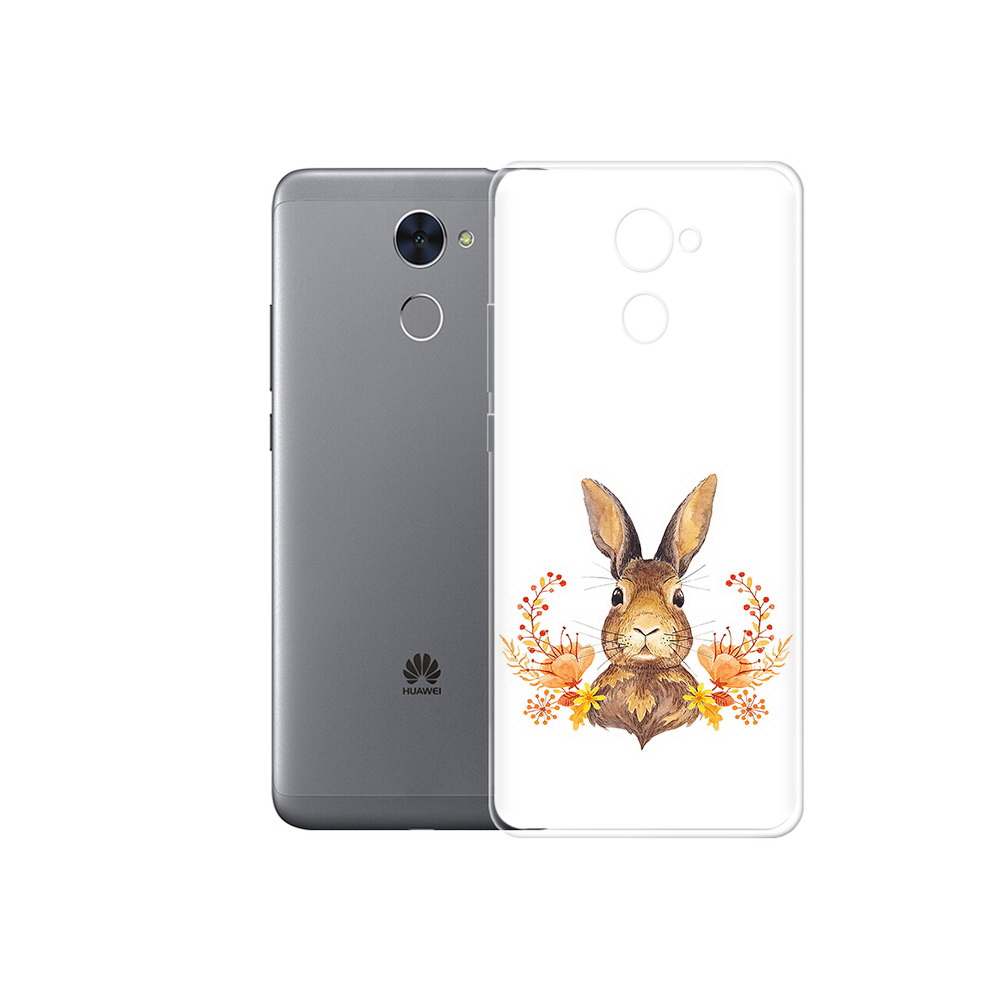 

Чехол MyPads Tocco для Huawei Enjoy 7 Plus зайка в цветах (PT74186.70.349), Прозрачный, Tocco