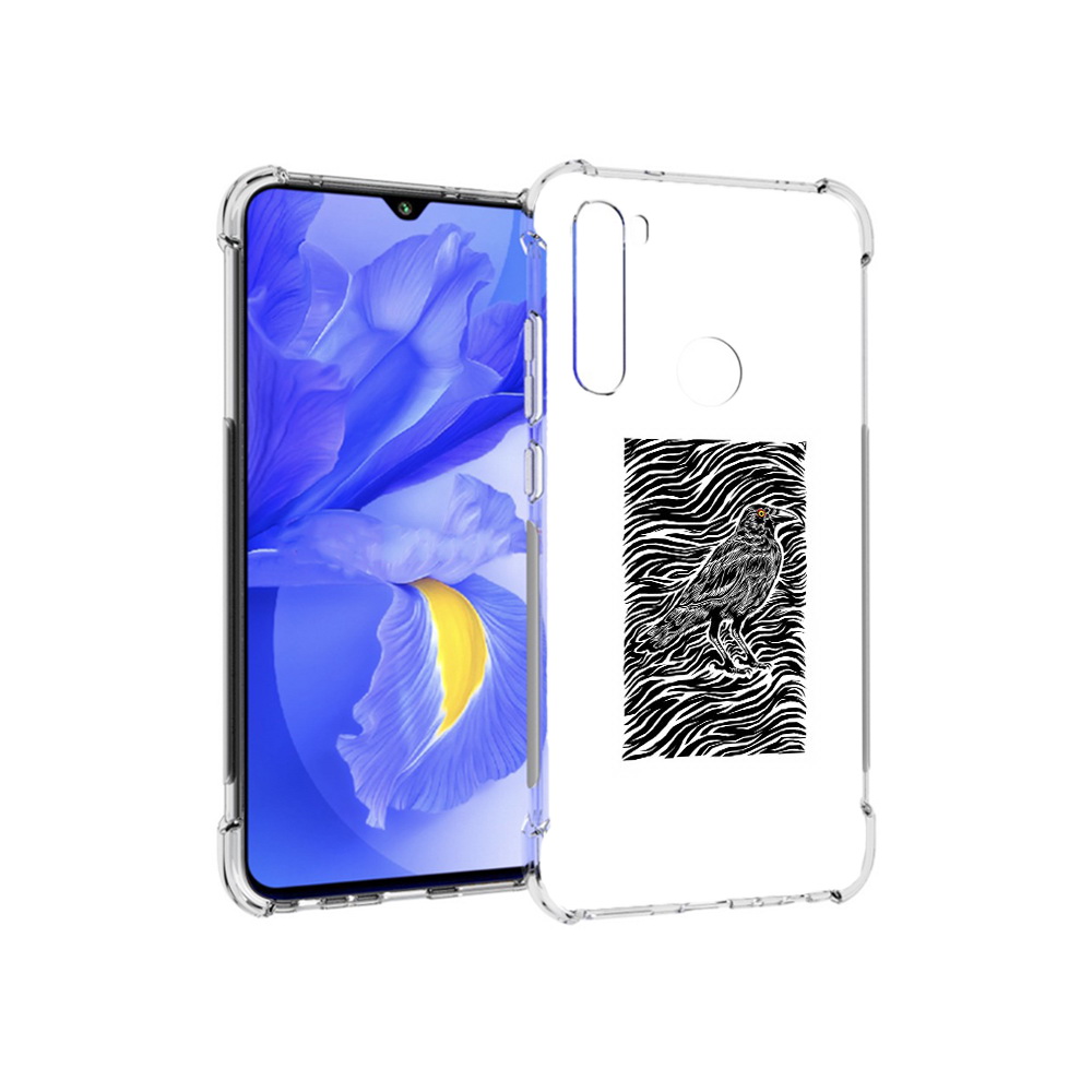 

Чехол MyPads Tocco для Xiaomi Redmi Note 8T ворон в абстракции (PT140720.278.272), Прозрачный, Tocco