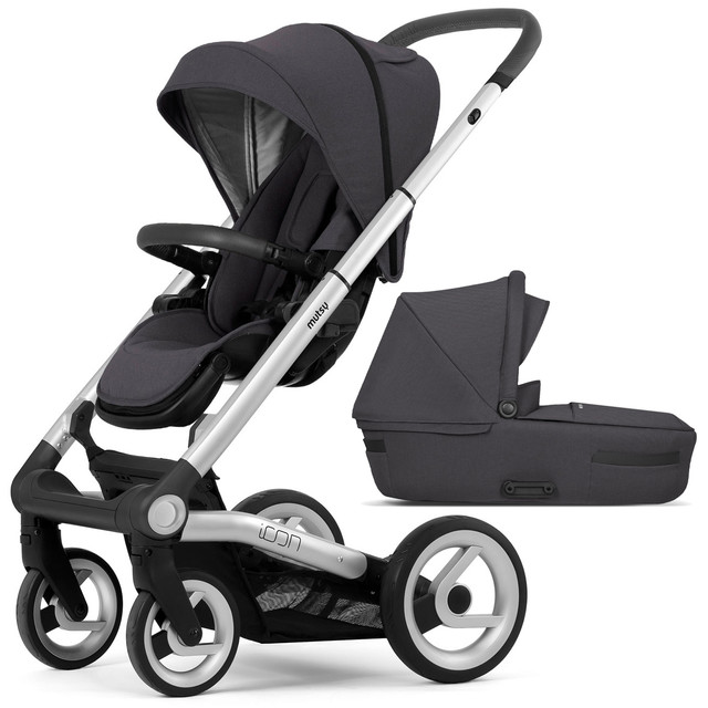 

Коляска 2в1 Mutsy Icon Legend Thundersky, шасси Grip grey frame standart, Icon