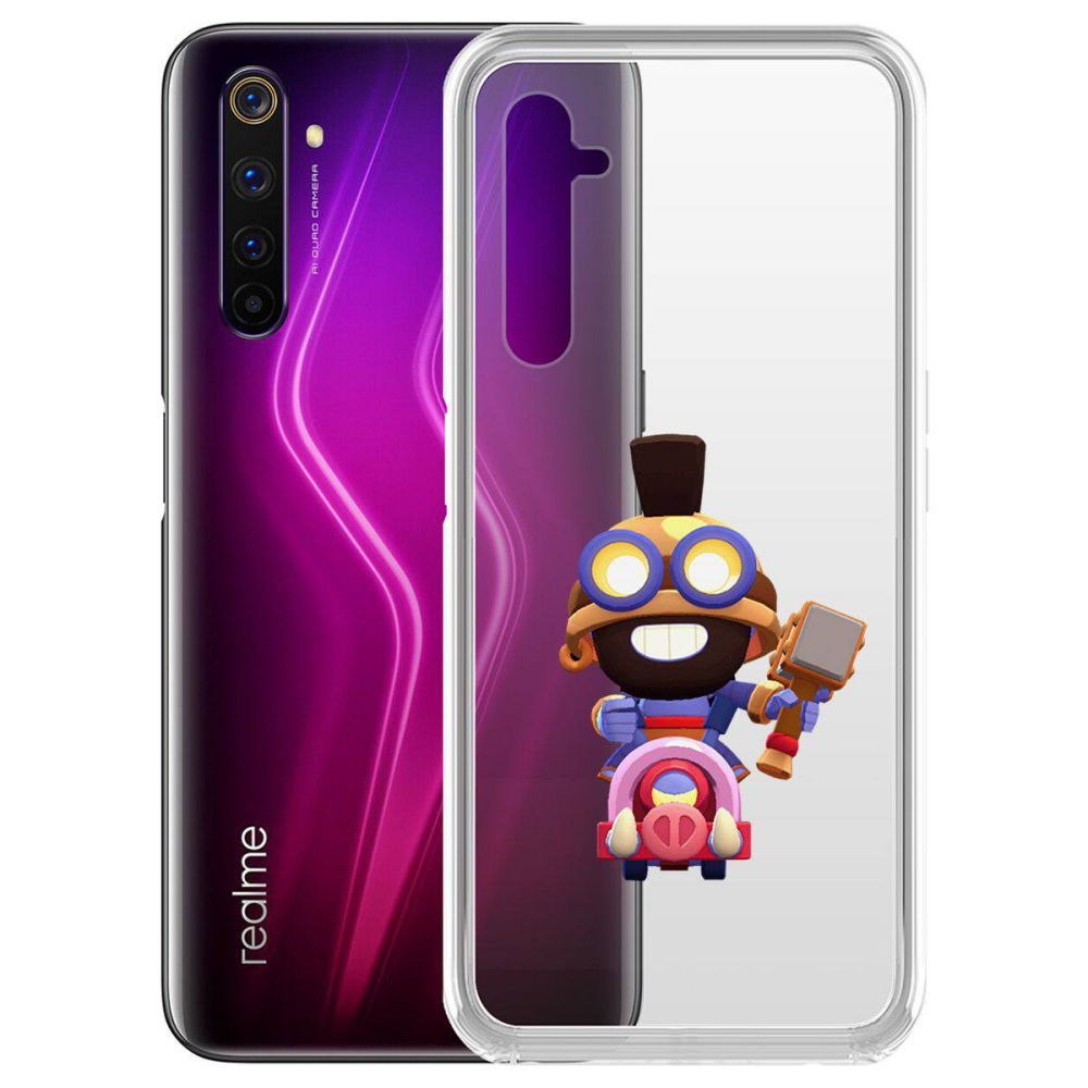 

Чехол-накладка Brawl Stars-Карл Всадник на кабане для Realme 6 Pro