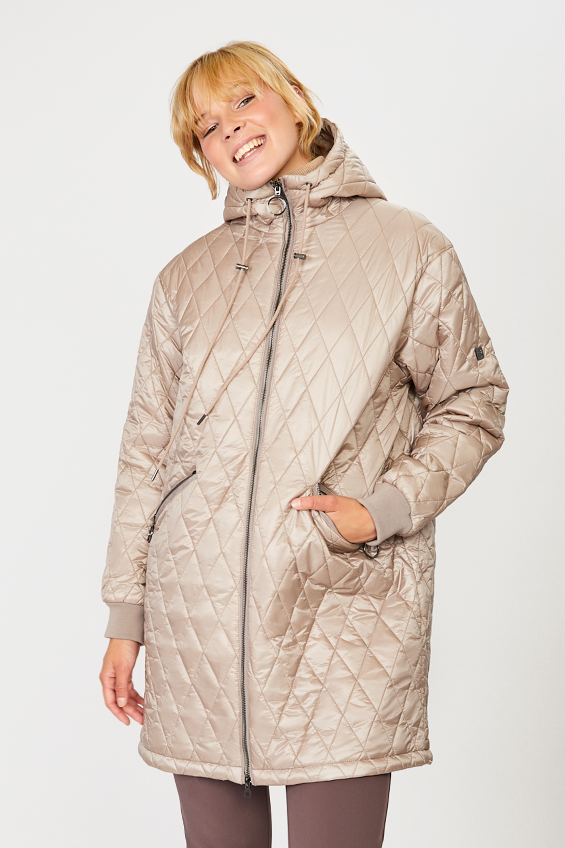 

Утепленное пальто женское Baon B031520 бежевое XS