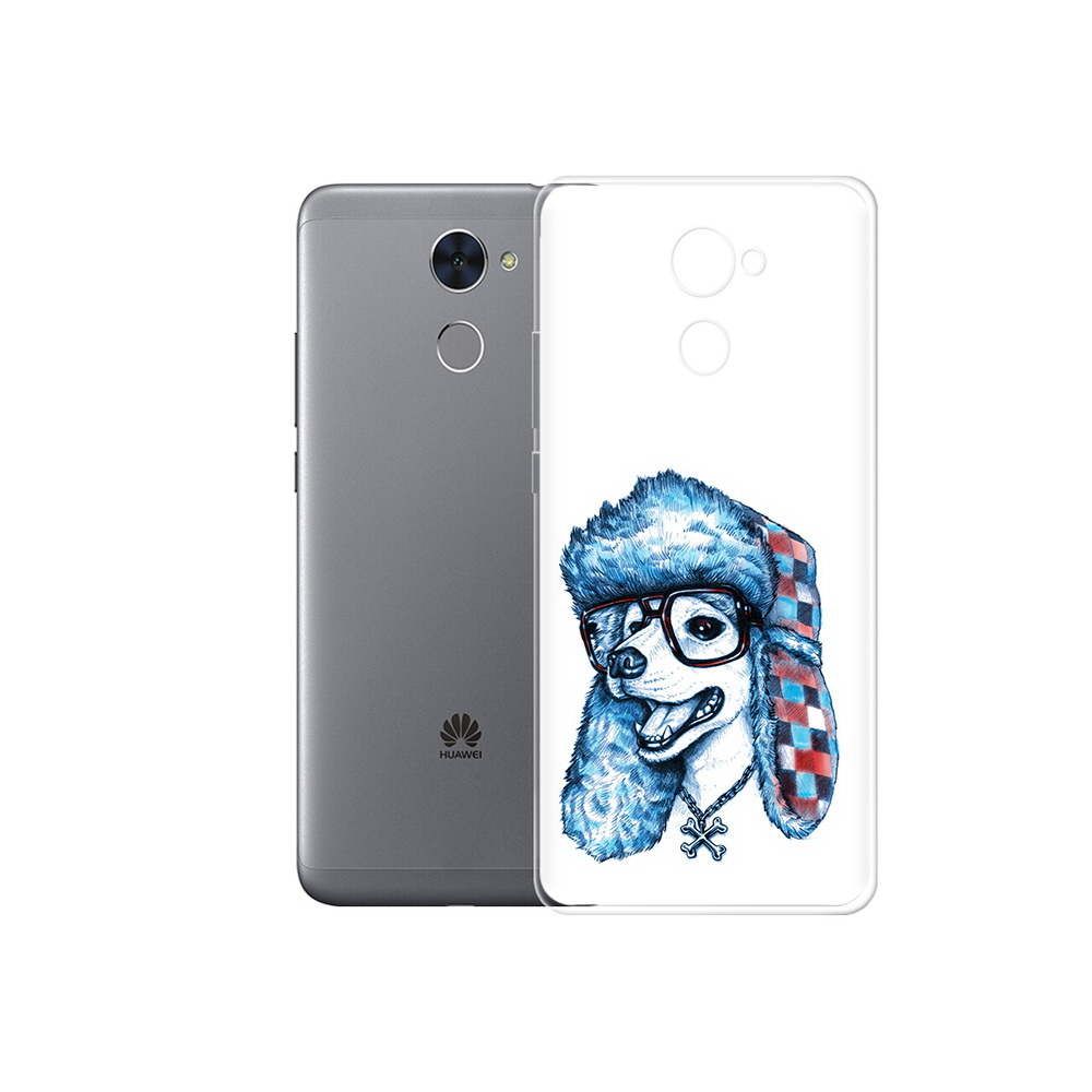 

Чехол MyPads Tocco для Huawei Enjoy 7 Plus зимний пес (PT74186.70.362), Прозрачный, Tocco