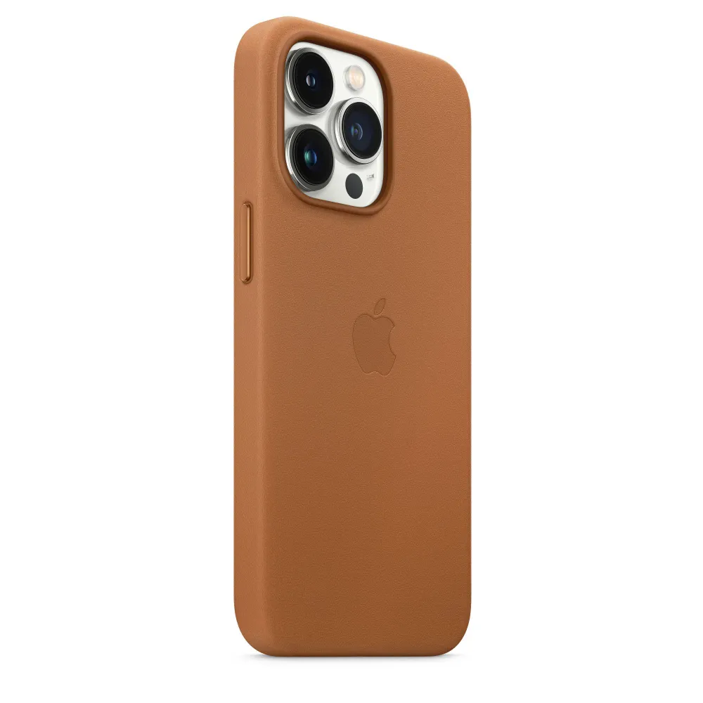 

Чехол защитный кожаный c MagSafe для iPhone 13 Pro Коричневый, Iphone 13 PRO